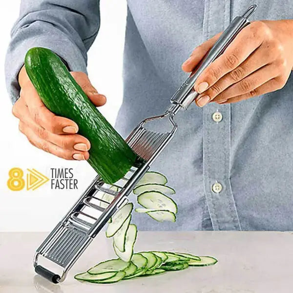 Multi-Purpose 4 in 1 Vegetable Slicer 3 Adjustable Blades