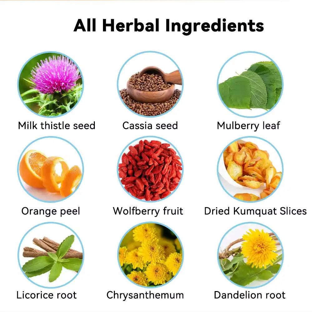 21 day liver injury and recovery detox tea Cleanse Detox Health organic herbs tea private label