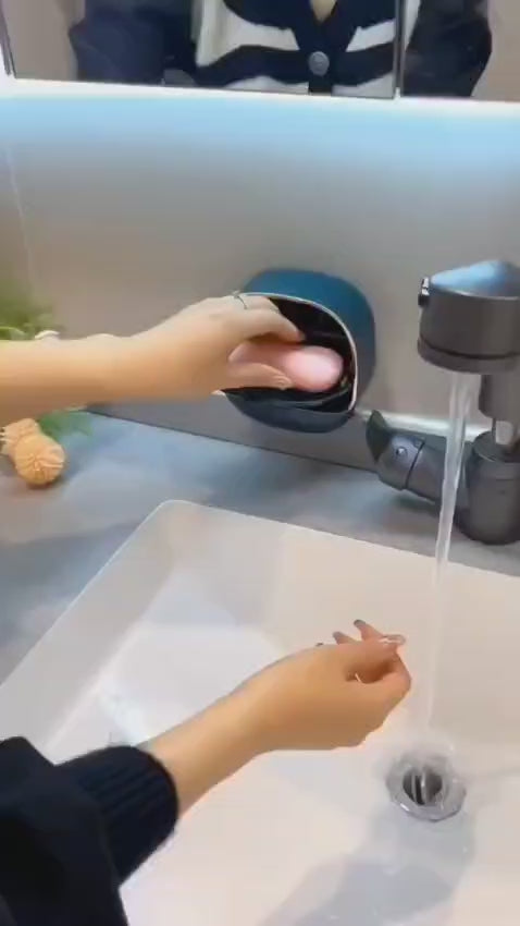 Wall-Mounted Flip-Lid Soap Box