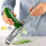 Multi-Purpose 4 in 1 Vegetable Slicer 3 Adjustable Blades