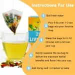 21 day liver injury and recovery detox tea Cleanse Detox Health organic herbs tea private label